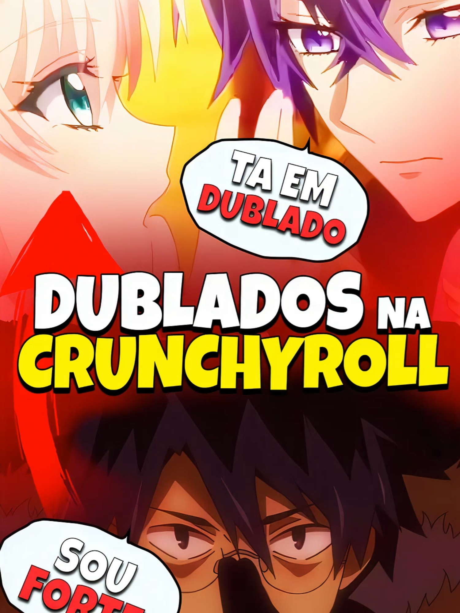 ANIMES DUBLADOS DA CRUNCHYROLL 🔥🎧🇧🇷 #Animes #Anime #Otaku #recomendaçãodeanimes