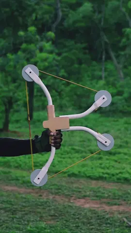 Bow With Bamboo Arrow With Roller Use Creation Slingshot #DIY #craft #wood #bamboo 