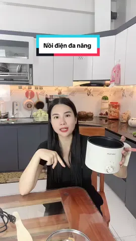 Nồi điện đa năng dung tích 1 lít thích hợp ăn lẩu nấu mì dán trứng thoải mái luôn ạ #noidien #noidiendanang 