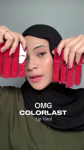 swatch for all shade @OMG  lip vinyl! ga ada yang gagal, semuanya cakep😭 #OMGAffiliateLipVynil #OMGBeauty #makeup 