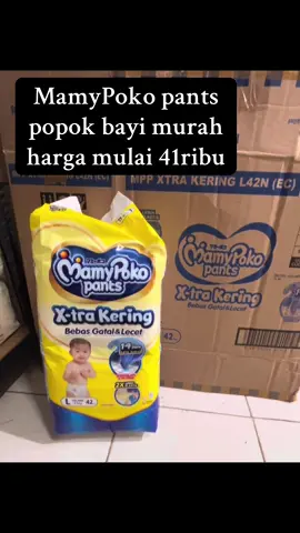 MamyPoko Pants X-tra Kering popok bayi murah harga mulai 41ribu. #promoguncang88 #popok #popokbayi #mamypoko #mamypokomurah #mamypokopants #mamypokopantsextrakering #popokbayimurah 