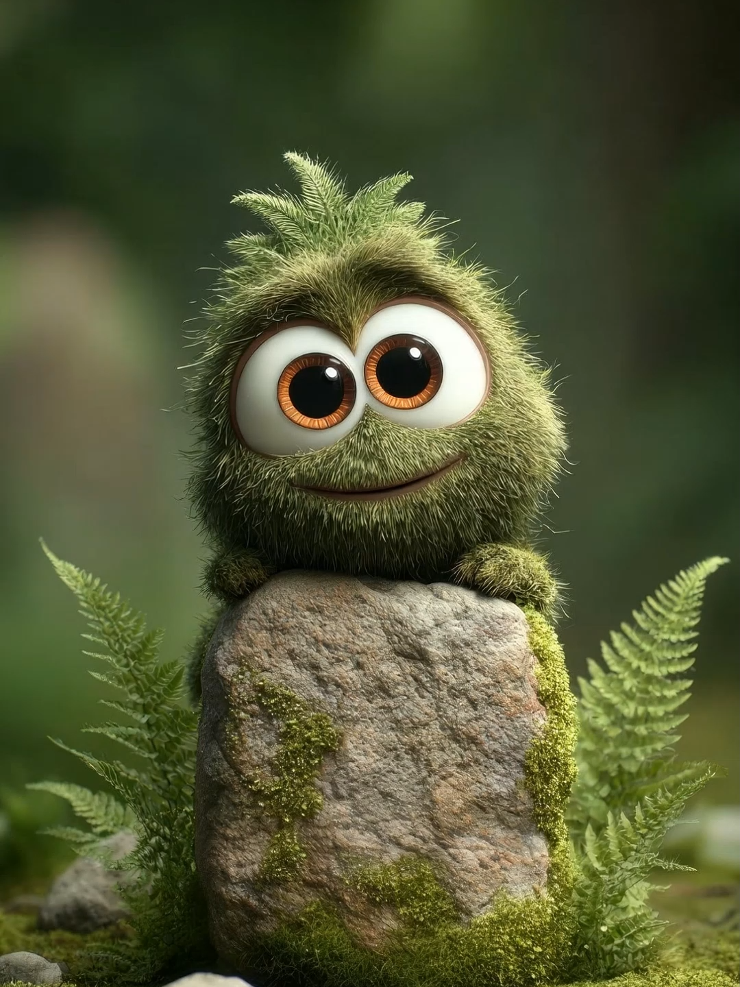 Eyes of wonder on a mossy throne  A silent smile in the forest's embrace  A rose will bloom from the stone's grace  Love rises where the wild heart roams #cutecharacter #magicalnature #giftforyou #naturelove #goodmorning #animatedwallpaper #foryoupage❤️❤️ Mousse chante sous un regard si pur  Une rose éclot dans l’ombre si douce  Le silence offre un éclat qui perdure  L’espoir fleurit où la verdure pousse #créature #tropcute #bonnejournée #pourtoi😊#joiedevivre #fondecranlive