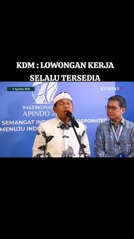 Gubernur Jawa Barat mengatakan lowongan kerja selalu tersedia  #kdm 