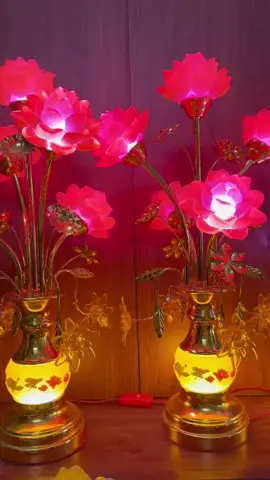 Đèn 5 Bông Hoa Sen Lưu Ly Cao cấp #xuhuongtiktok #denthohuyenthuong98 #đenthocung #denthohoasen #xuhuongtiktokkk 