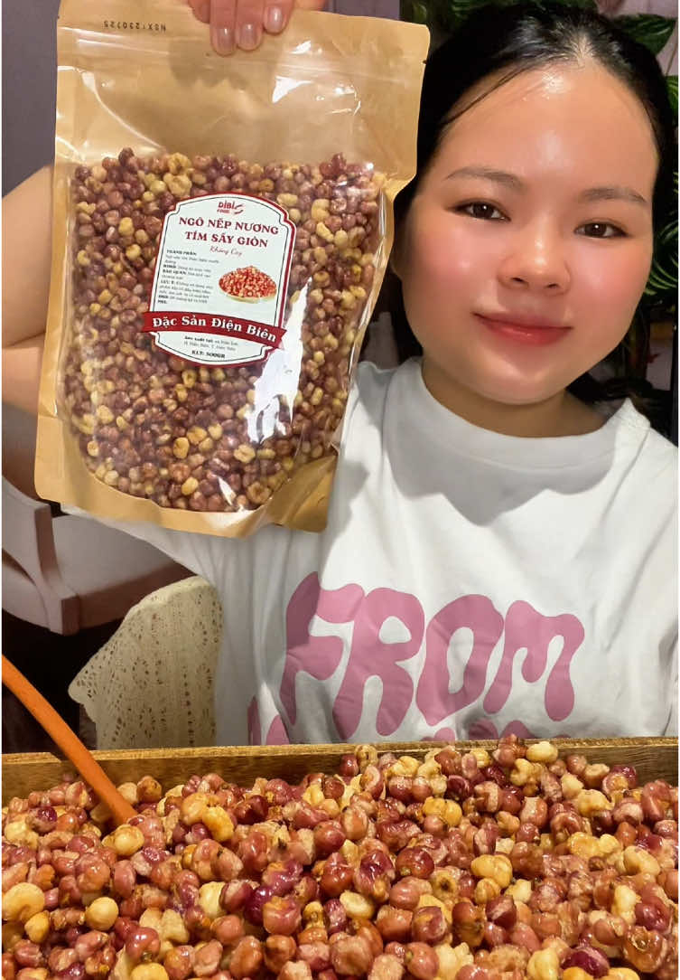 Ngô nếp tím Điện Biên sấy giòn ăn là ghiền #ngoneptimdienbien #ngosaygion #food #xuhuong #vanhifood 