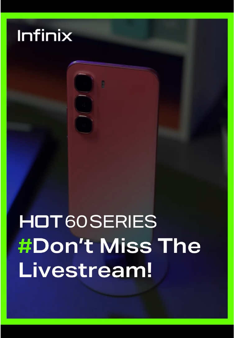 🔥 It’s getting HOT this August 5, 8PM!  🎥 Don’t miss the HOT 60 Series Livestream Launch  💸 Tap in LIVE, add to cart, and score 🔥 deals! #InfinixHot60Series #PaperThinPowerIn 