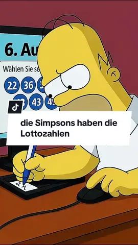 die Simpsons haben die Lottozahlen… #simpsons #simpsonprediction #deutsch #deutschland🇩🇪 
