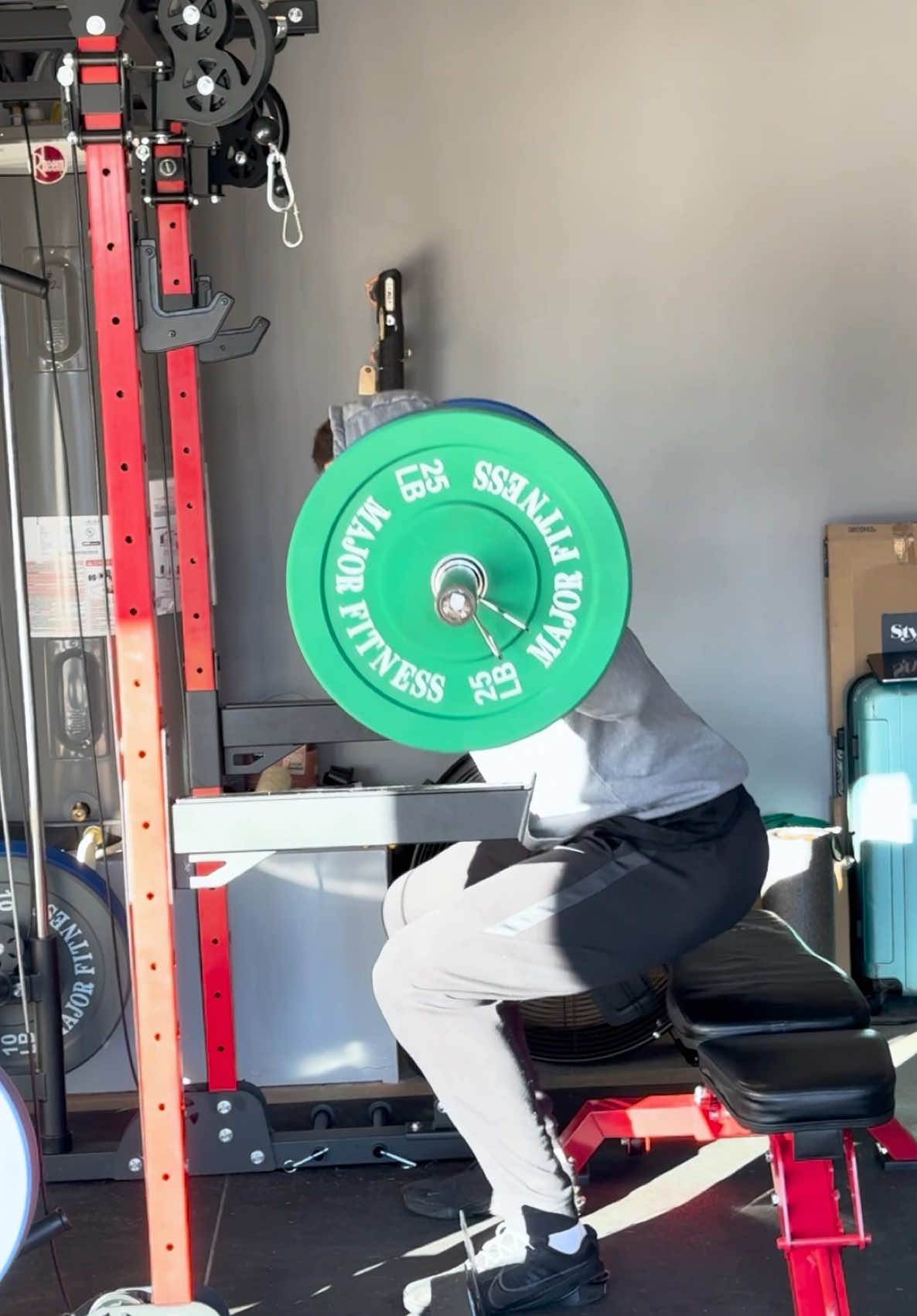 Some of the movements I do to improve my bounce!  With my @Major Fitness｜Home Gym setup I can level up in the offseason directly from home. #majorfitness #basketball #hoopersoftiktok #dunk 