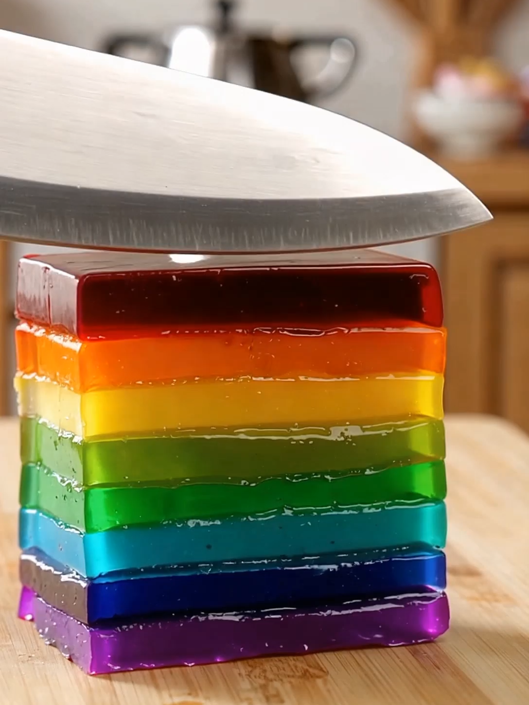 Watch this rainbow gelatin get sliced with perfect precision! 🌈🔪 The texture, the colors, the clean cut — so oddly satisfying you’ll want to replay it. #KnifeCut #Satisfying #ASMR #GelatinCut #FYP #satisfying #asmr #rainbowgelatin #satisfyingvideo #fyp #knifeasmr #knifecutting #jellycut #rainbowcut #cleancut #soothingvideo #relaxingcontent #shorts #asmrslice #satisfyingcut #oddlysatisfying #aestheticvideo #cuttingvideo #visualasmr #asmrshorts