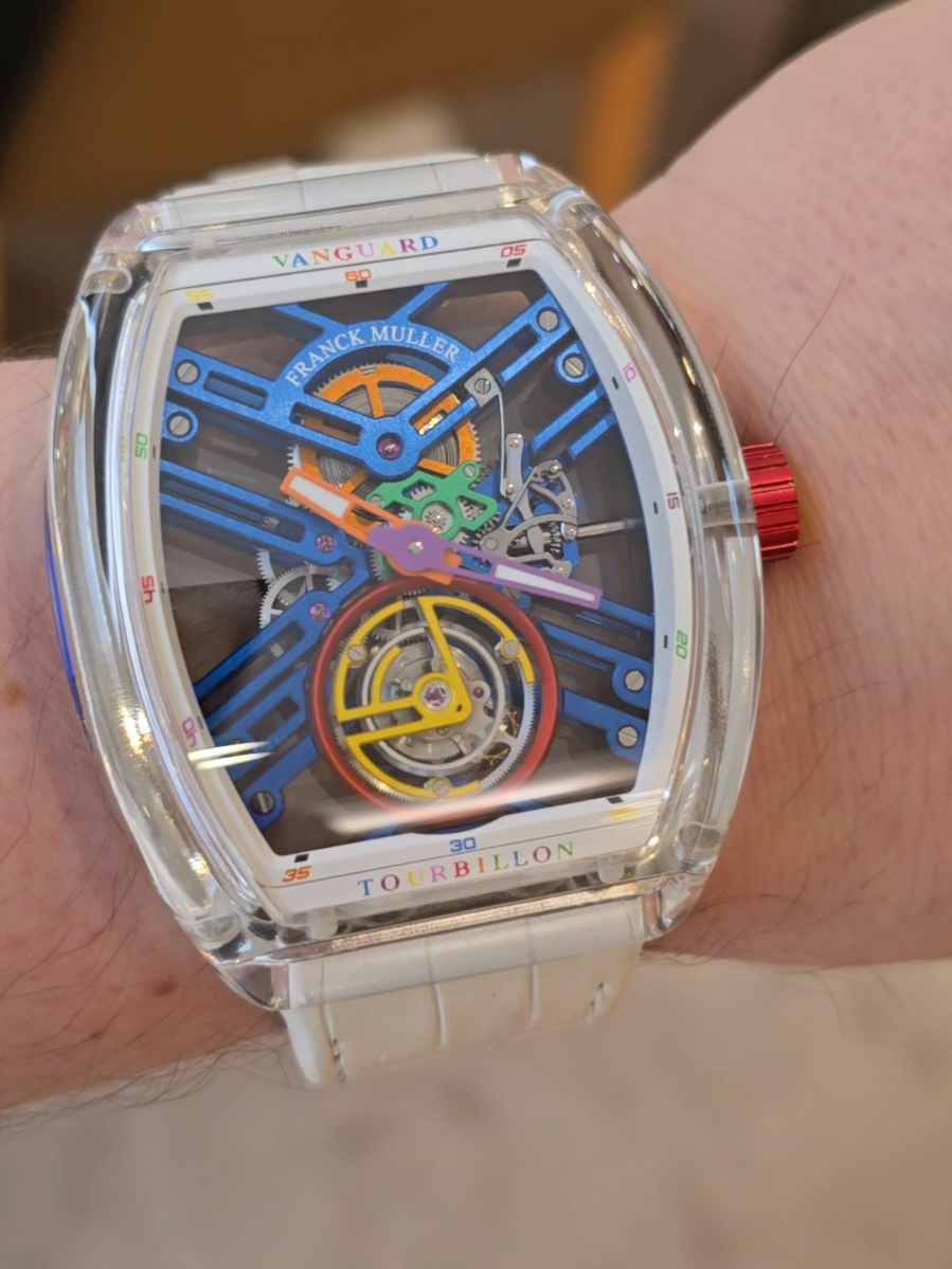 Franck Muller X Vanguard White sapphire Tourbillon 💣💥 #franckmuller #vanguard #tourbillon 