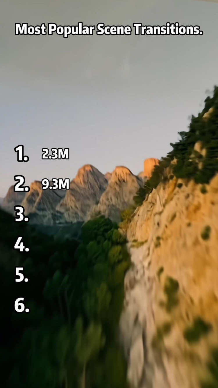 Most Popular Scene Transitions 😎 #salt #transition #Editing #viral #trending #cinematicvideo #fyp #foryou #usa 