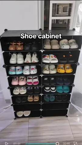Plastic shoe cabinet! Iwas molds, anay & bukbok pag rainy season☺️😍 matibay din at hindi maalog! #shoecabinet #shoes #shoescabinetdesign 