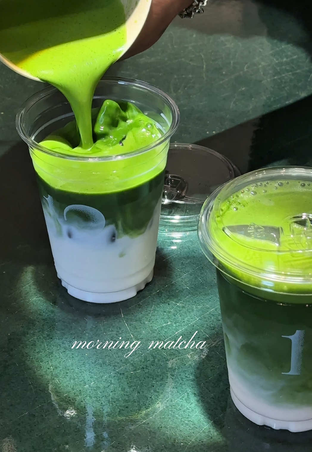 six grams of matcha in each cup !!!  🤯🍵  #matcha #12matcha #bestmatcha #nyc #fyp #foryou 