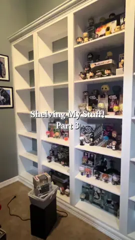 I have way more funkos/figures than manga. Should I shelve my horror or marvel stuff next? #organize #anime #manga #funkopop #mangashelving #mangatiktok #fyp #fypシ #viral 