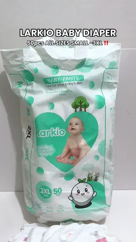 ₱100+ up to ₱200+ pesos meron ka ng 50pcs diaper for your baby! checkout na habang sale pa 🥰 #larkiobabydiaper #babydiaper #50pcsdiaper #diaper #diaperforbaby #diapers #diaperforbabies #babydiaperpants #affordablediaper 