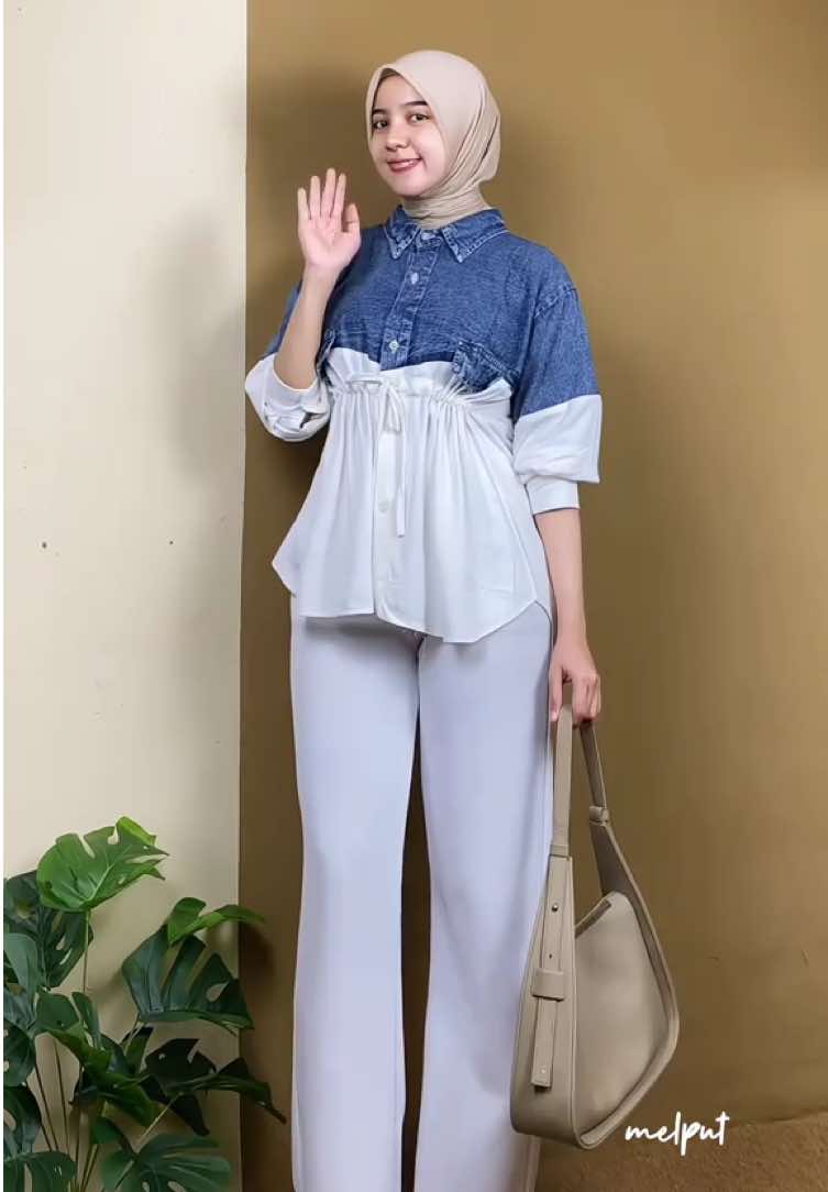 #atasanwanita #outfithijab #kemejawanita #shoulderbag #fypシ゚viral #fyp 