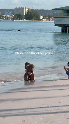 Saw these stunning girls on a beach in barbados, help me find the other video 🥹 #barbados #theotherpov #fyp 