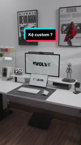 Kệ màn hình custom dành riêng cho Mark Setup đến từ #inspiredesk #deskaccessories #desksetup #LearnOnTikTok #nghiensetup #decor 