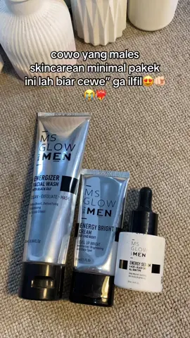 Ms Glow Paket Men Basic terbaru #sincareroutine #skincarecowo #skincareviral #fyp #msglowmen #msglowskincare 