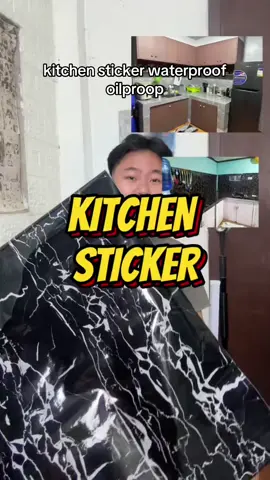 para naman sipagin ako mag hugas ng plato Hahah #kitchensticker #waterproof #oilproof 