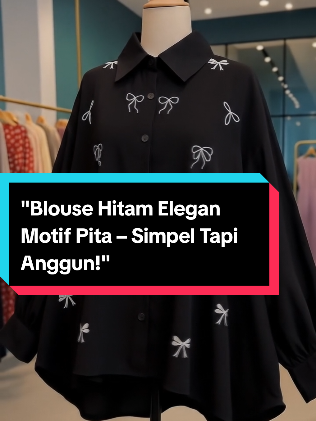 Blouse Zoya - Baju Atasan Buat yang suka tampil manis tapi tetap elegan, blouse hitam motif pita ini wajib banget masuk wishlist kamu! 😍 Oversized style, adem dipakai, cocok buat hangout atau ke kantor! Yuk tampil beda dan modis tanpa ribet 💃🖤 #BlouseKekinian #MotifPitaLucu #OOTDHijab #FYPStyle #TampilModis #BajuCewekHits #FashionViral #OOTD2025 #BlouseHitamElegan #FypIndo #HijabFashion #PakaianWanitaTrendy
