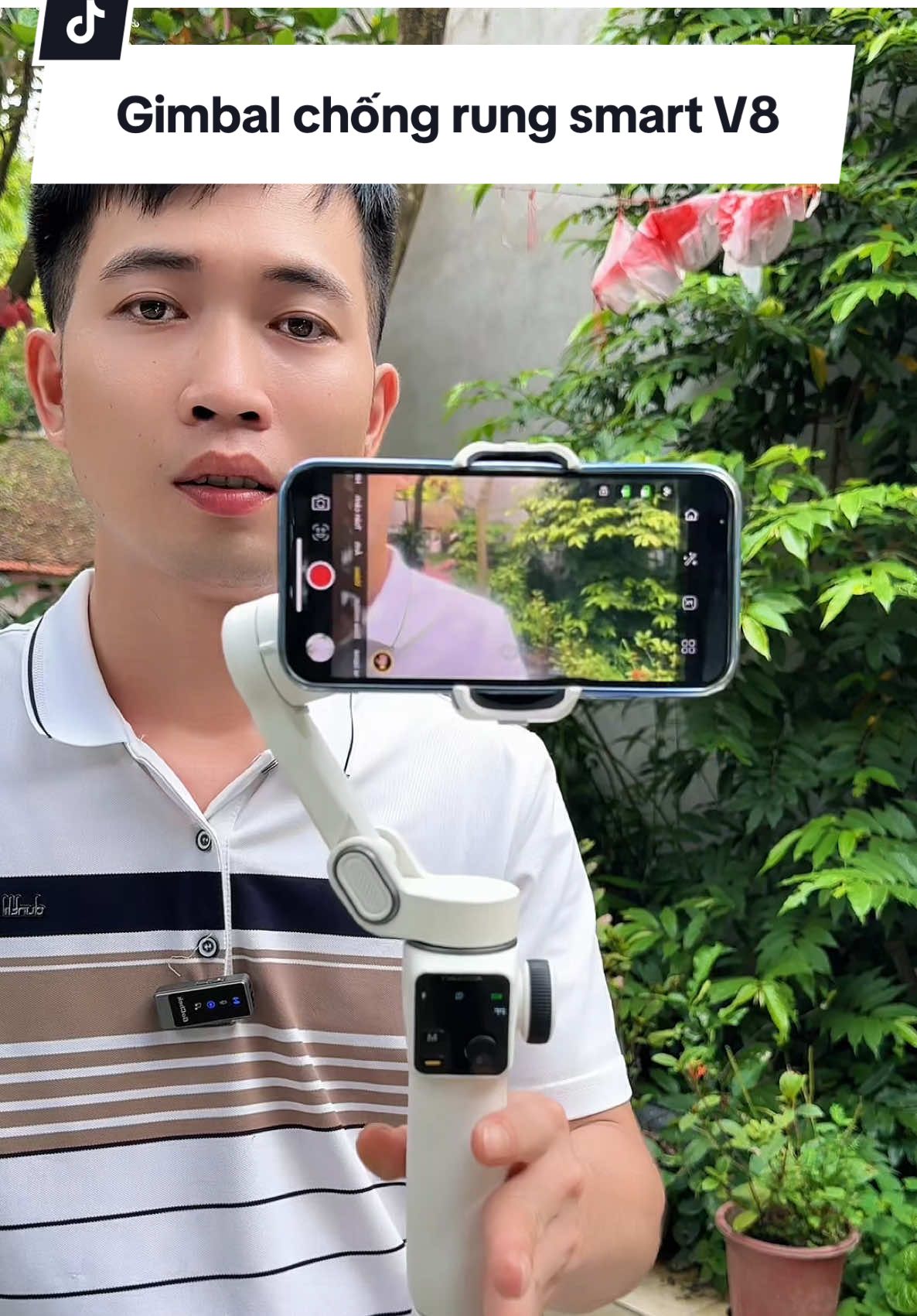 Gimbal chống rung 3 trục smart V8 update X2#chuanmylinh #v8 #gimbalv8 #gimbalchongrung #chongrungdienthoai 