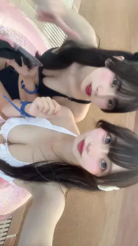 読ランプール#08 #07 #友達が可愛すぎる #水着 #ナイトプール #プール #よみうりランド 