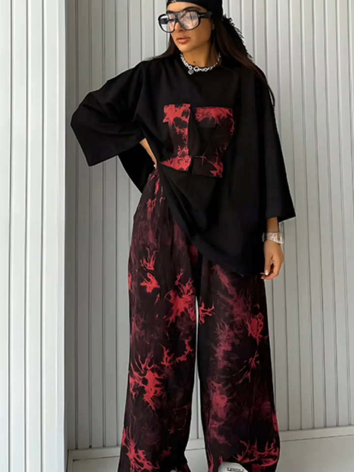 ميكس الاحمر مع الاسود هيخطفك! تقدري تشوفي باقي الالوان في لينك الويب سايت في البايو😍👆 #fashion #clothes #الصيف #onlineshopping #الشعب_الصيني_ماله_حل😂😂 #OFFER #lover