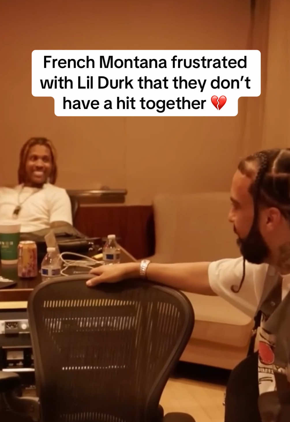 french montana frustrated with lil durk that they don’t have a hit together and they both have hits with everyone else #frenchmontana #lildurk 