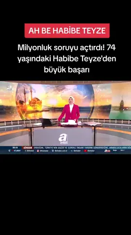 Milyonluk soruyu açtırdı! 74 yaşındaki Habibe Teyze'den büyük başarı#keşfet#habibeteyze#milyoner#kimmilyonerolmakister#yarişmaci#74yaşinda#sosyalmedya#oktaykaynarca#500bintlödul#çek#fyp