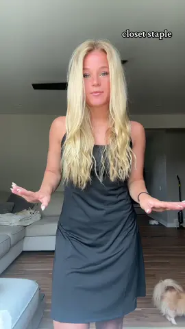 the BEST closet staple 🖤 #basics #fashion #fashiontiktok #fashiontok #dress #athleticdress #fashioninspo 