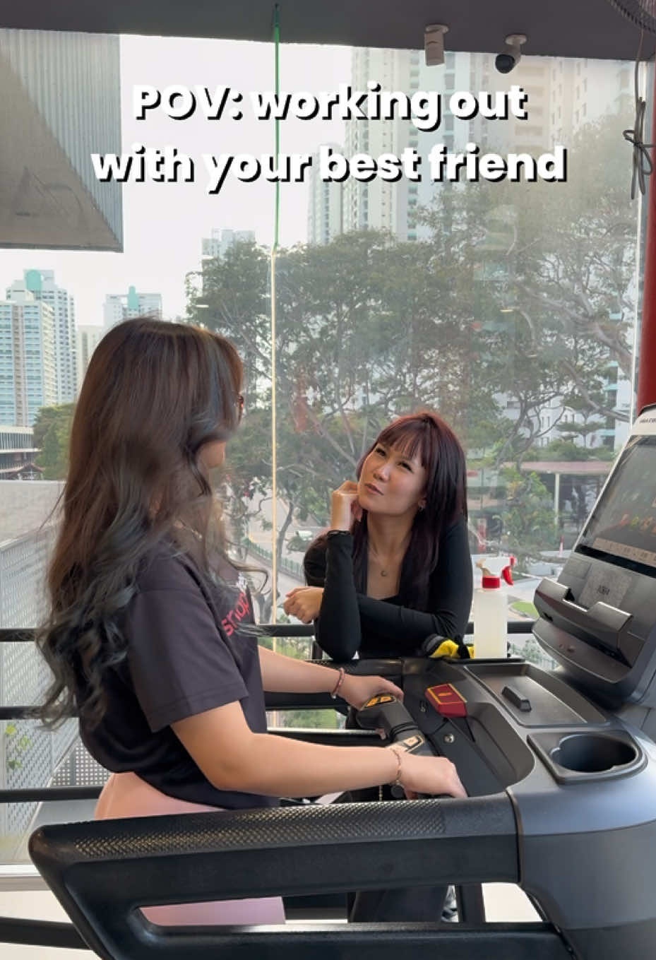 Bestie energy: 50% working out, 50% yapping 😂 #snapfitness600toapayoh #gymhumor #GymTok #GymLife   
