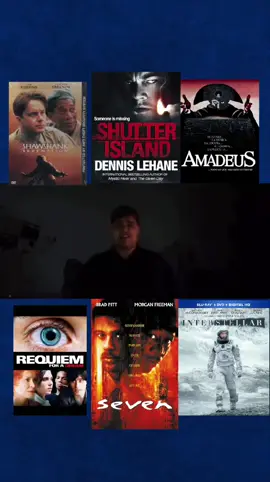 ياخذ الخمسة اوسكار 😂💜 #shutterisland #shawshank #amadeus #seven #interstellar #افلام 