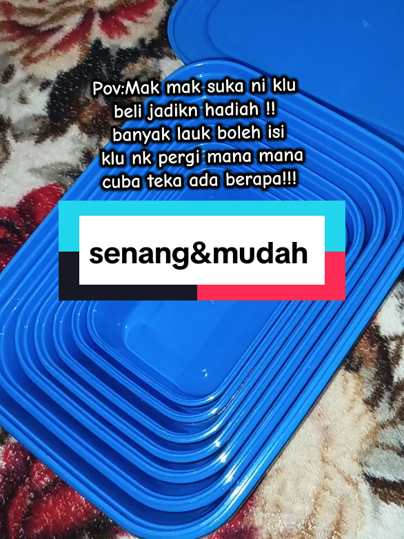 Beli murah dapat banayk nk isi lauk itu ini senang klu nk pergi mana mana !! banyak tu tak pcya cuba kira ! tgk dalam dia memg tak mudah lauk nk tumpah. #bekasmakanan #bekaslaukbertutup 