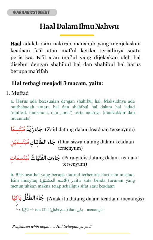 #bahasaarab #araabicstudent #belajarbareng #semogabermanfaat🙏 #semuaorang #jangkauanluas #araabicstudent #fypシ゚viral #bahasaarabapemula 
