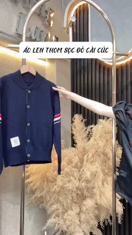 Áo len thom sọc đỏ cài cúc #xhuongtiktok #huonglana 