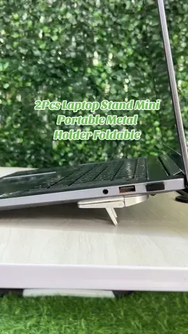 2Pcs Laptop Stand Mini Portable Metal Holder Foldable Nvisible Laptop Riser Bracket For Macbook Notebook Stand Cooling Holder #laptopstand 