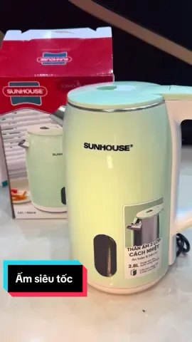 ẤM SIÊU TỐC INOX 2 LỚP 2.8L SUNHOUSE SHD1364#xuhuongtiktok  #amsieutocsunhouse 