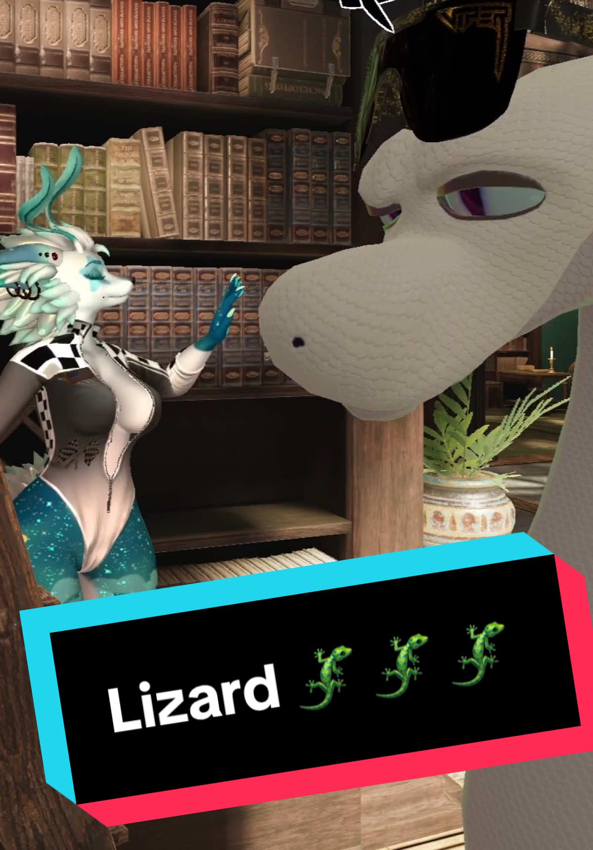I’m not a lizard. I’m a snake! Thank you @bunnyyyybabe_ #vrchat #vrchatmemes #vrchatfunny #vr #fyp 