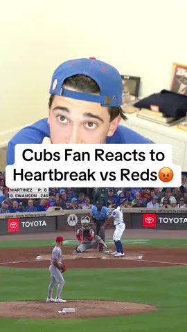 Chicago Cubs vs Cincinnati Reds Reaction. #MLB #chicagocubs #baseball #reds #rage #reaction #sports #foryou #cubs #mlbtiktok 