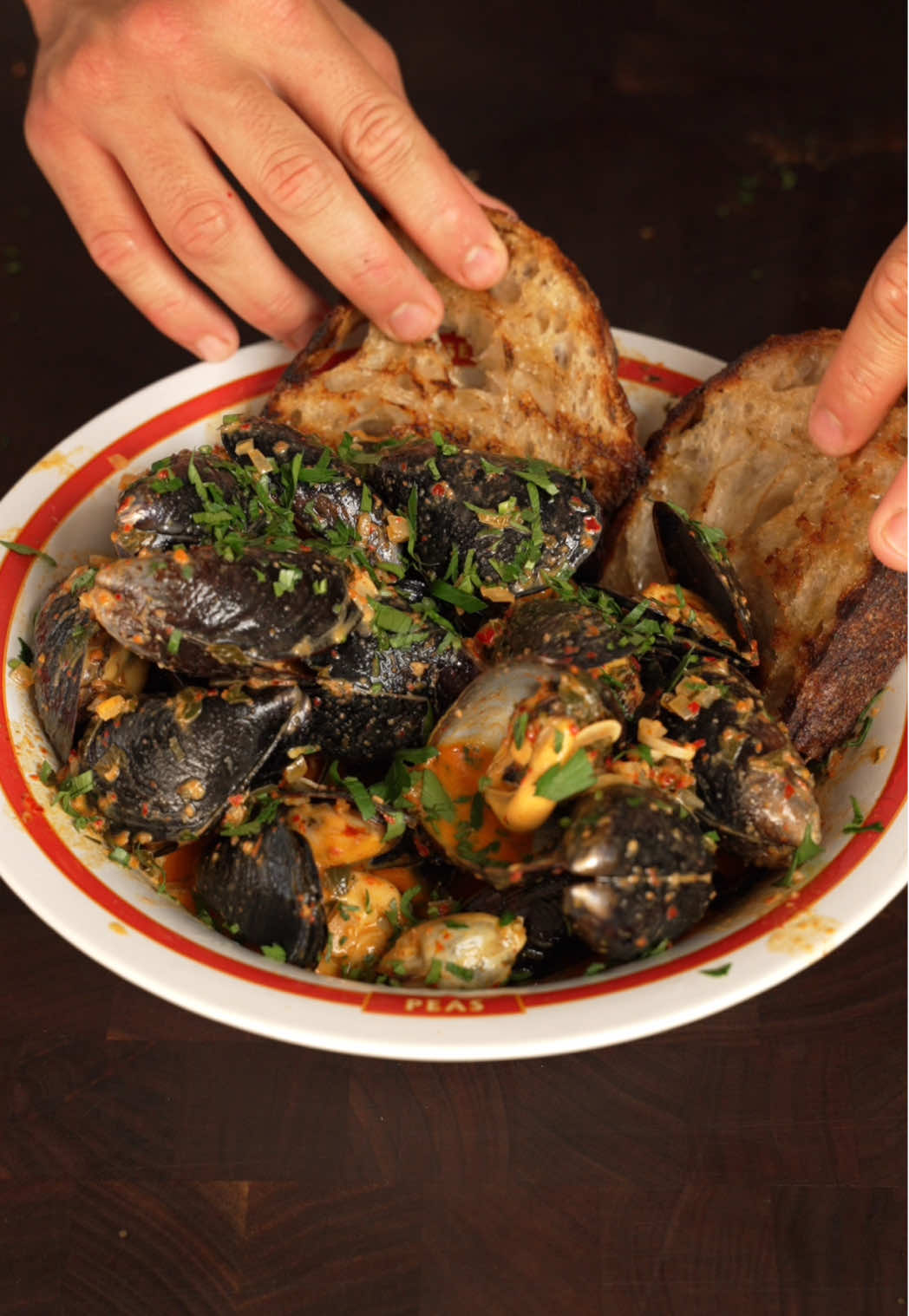 Nduja Mussels and Toast #mussels 