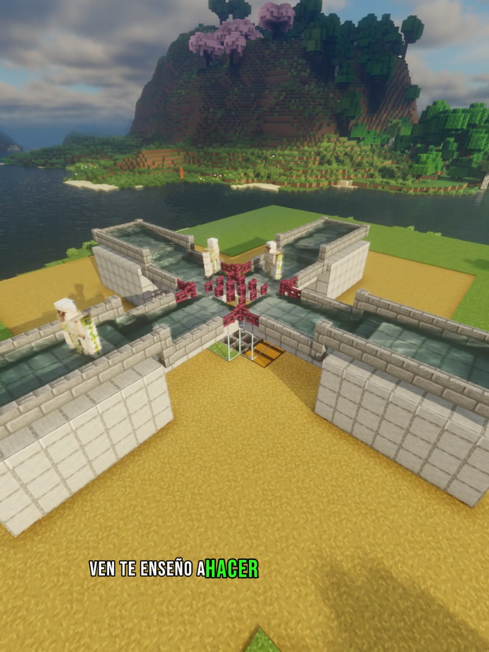 Granja de hierro de 4 módulos para mc java #Minecraft #annie #GamerGirl 