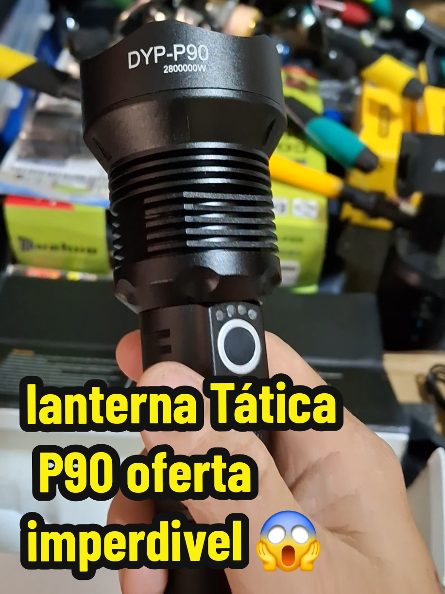 Lanterna tática led super potente Super brilhante P90 mais forte d... #lanterna #luz #led #pesca #tiktokshopchegou  @Camping @Dicas para o lar @Amigos Pescadores Artesanales 