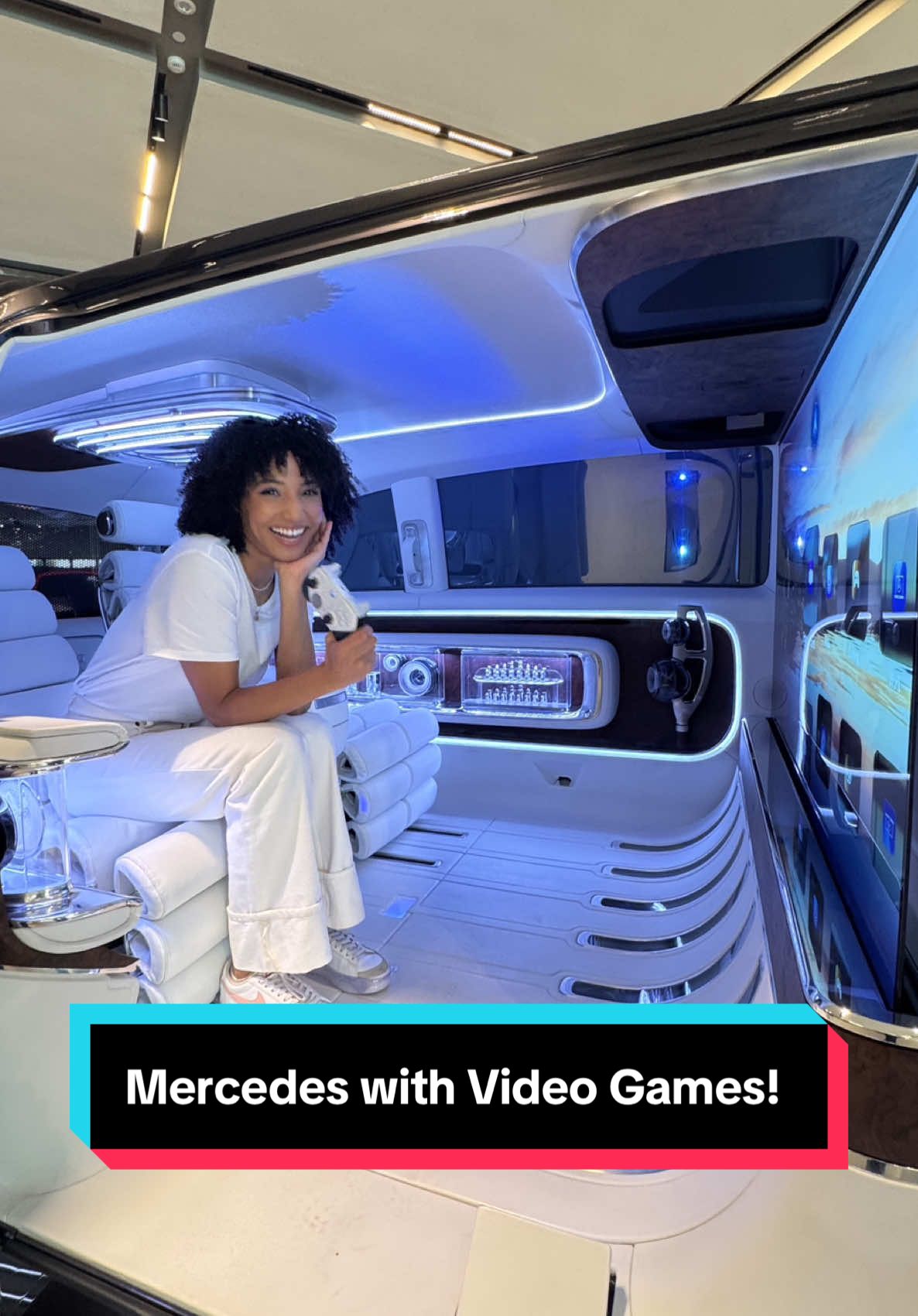 Mercedes Vision V with video games!  @Mercedes-Benz  . . . #mercedes #mercedesbenz #car #supercar 