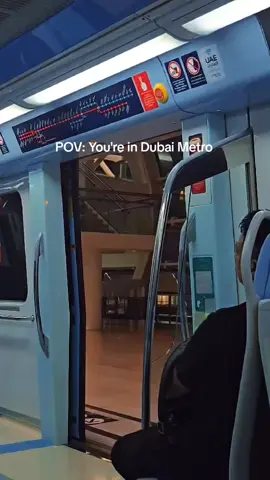 Dubai Metro ,UAE 🇦🇪  follow, like & comment. 🩵 #timetotraveldubai #dubai #dubaitravel #fyp #foryou #foryoupage #followformore 