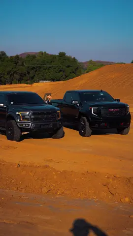 Which one? i cant decide! #ford #gmcsierra #fordraptor #blackwidow #gmc                         