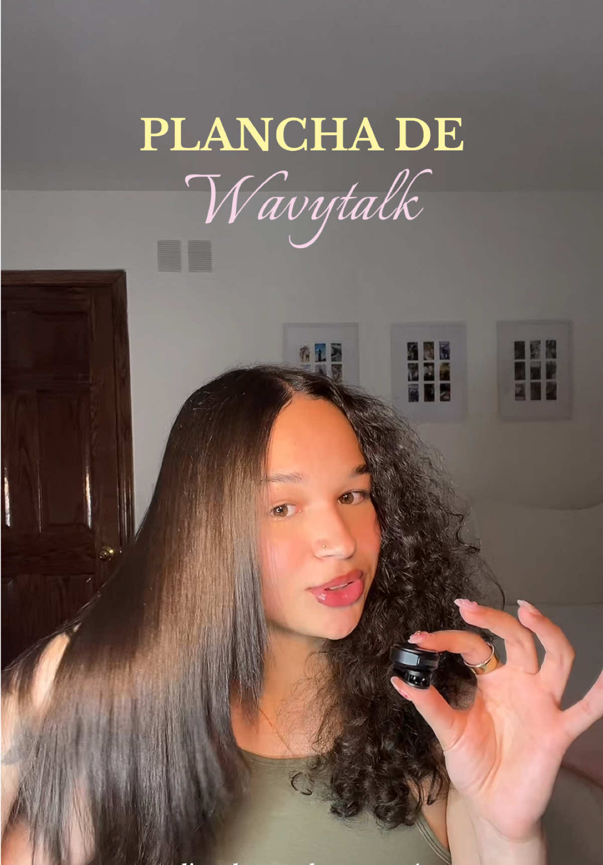 Miren esa diferencia en tan sólo minutos! Definitivamente es un muy buen producto🤩 #fyp #tiktokshopfinds #wavytalk #wavytalkhair #planchadecabello 