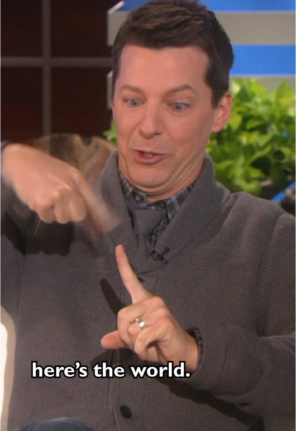 Nothing made me happier than when Sean Hayes came to my show to give me his lip.  #theellenshow #seanhayes #comedy #funny #throwback 