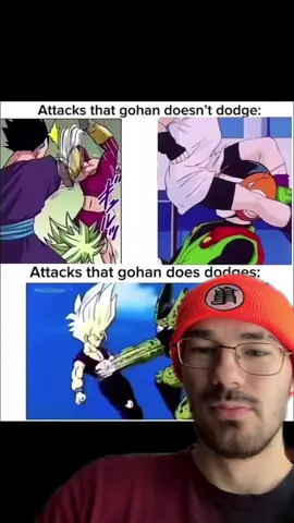Gohan dodges attacks not opportunities 🙏😭 #dragonball #gohan #videl #kefla #goku #dbz #fyp #foryou #greenscreenvideo #greenscreen 