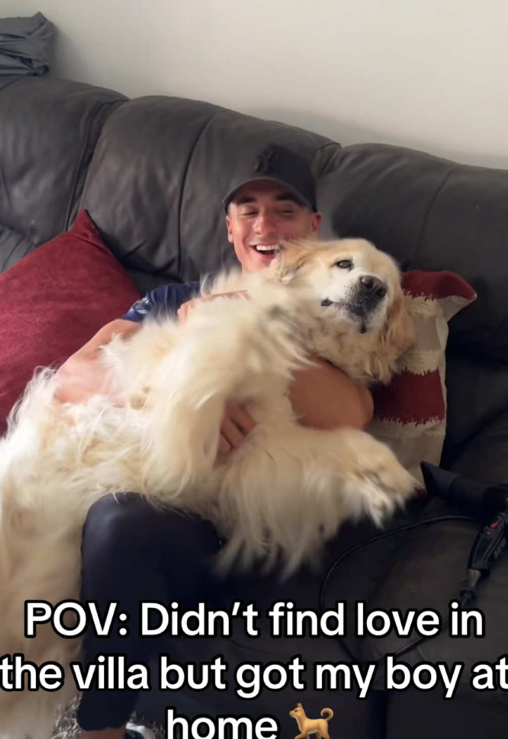 Love my Benny boy soundad #LoveIsland #goldenretriever #fyp 